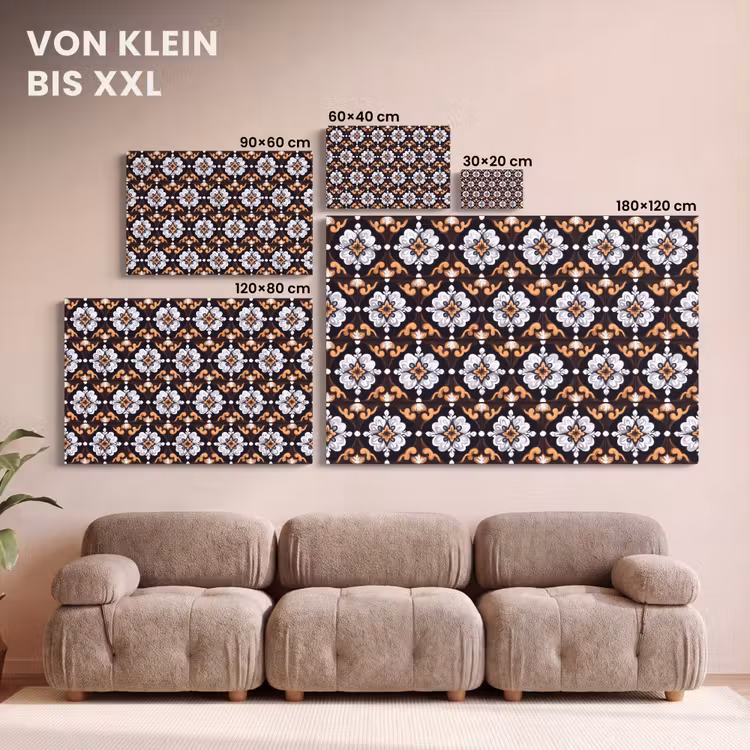 traditioneel - Element - Kleurrijk canvas 2cm klein 34 -Xsfeer8_DE