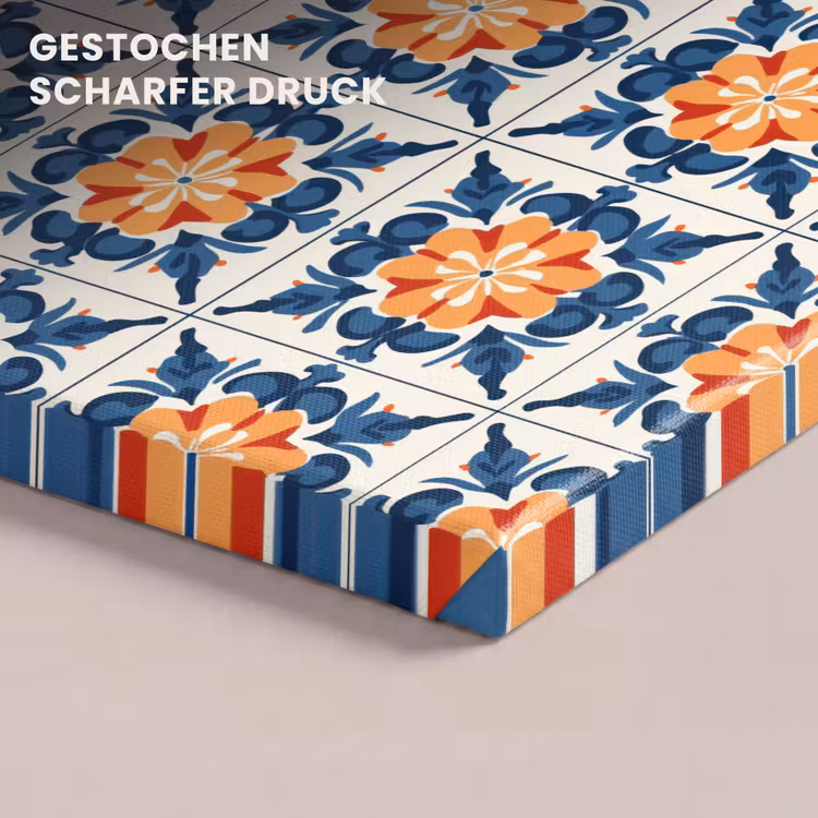 Traditioneel - Tegel - Oranje canvas 2cm klein 34 -closeup_print_DE