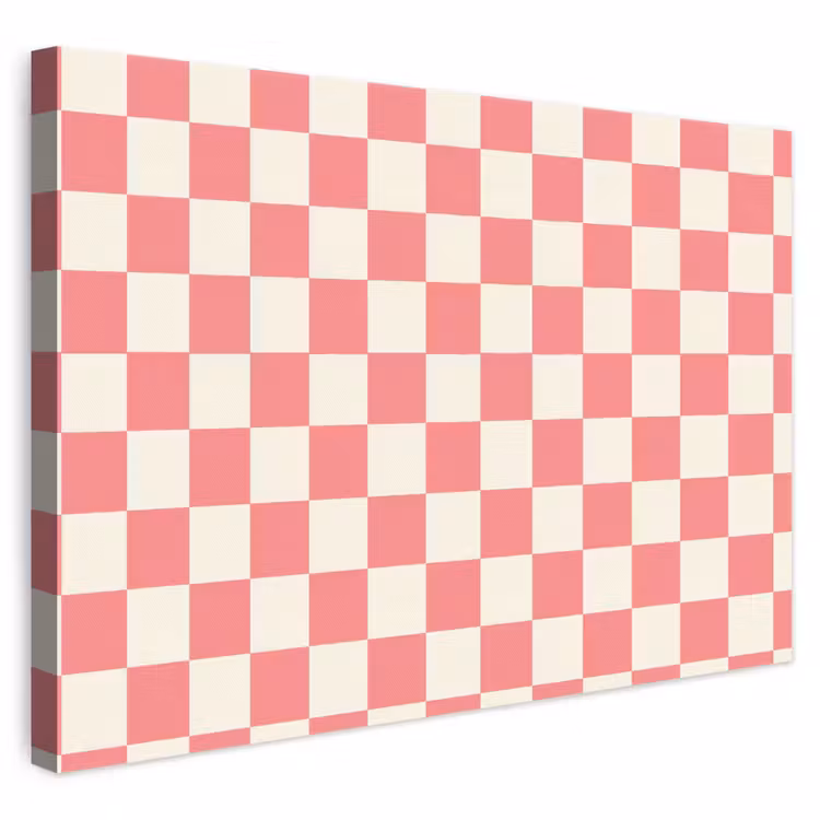 Traditioneel - Patroon - Roze canvas 2cm klein 34 -3d