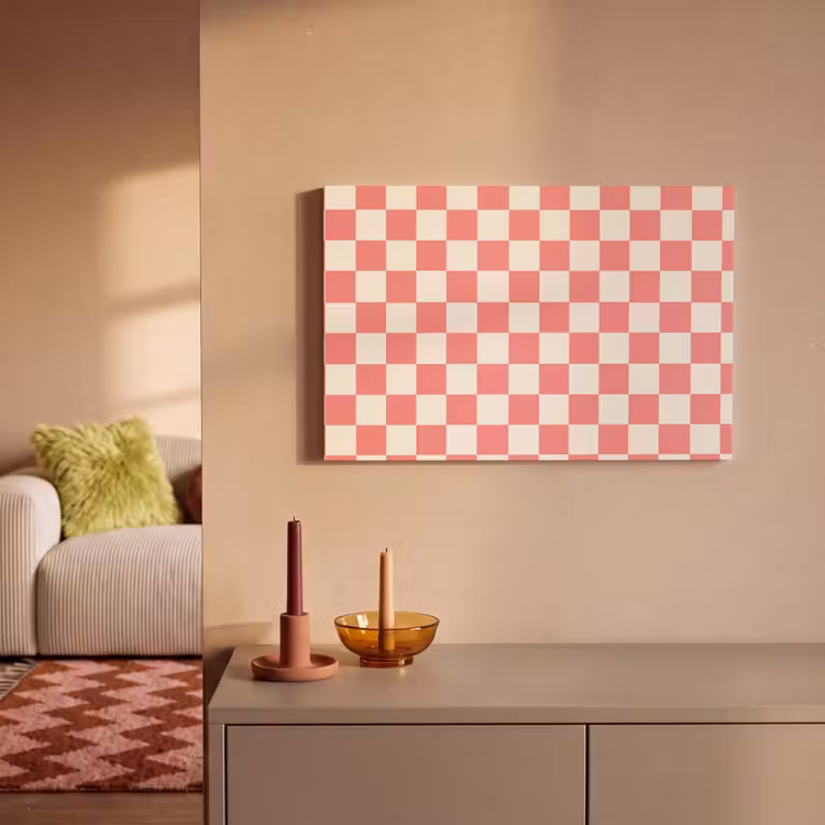 Traditioneel - Patroon - Roze canvas 2cm klein 34 -sfeer1