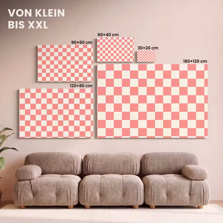 Traditioneel - Patroon - Roze canvas 2cm klein 34 -Xsfeer8_DE