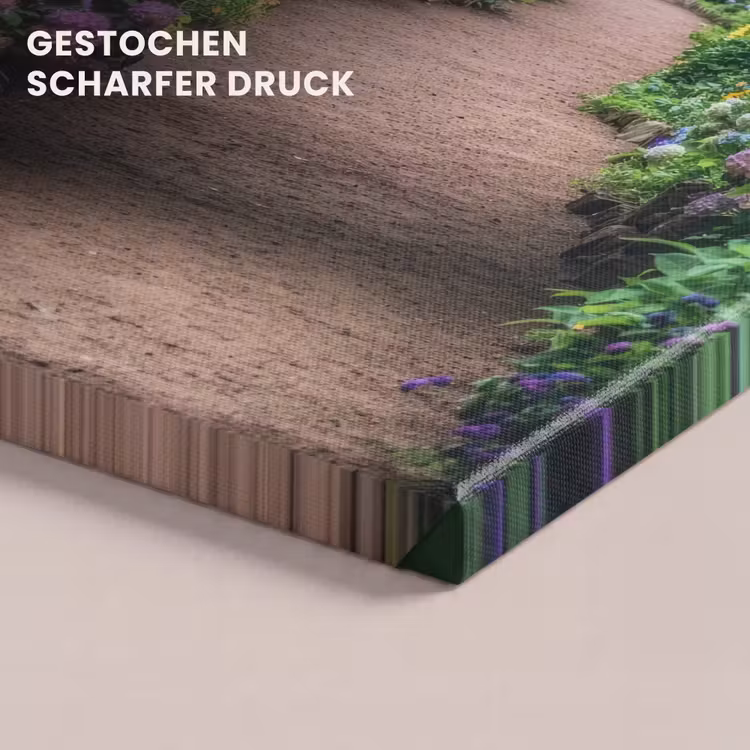 Doorkijk - Bloemen - Hortensia - Pad canvas 2cm klein -uniquesellingpoint_afwerking-onlywow_DE
