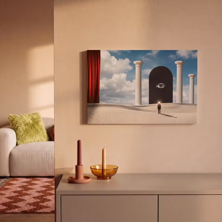 Leinwandbild - Traum – Wüste – Auge - Droom - Woestijn - Oog canvas 2cm klein