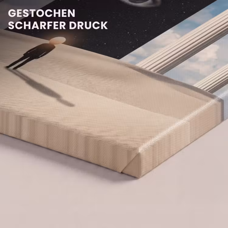 Leinwandbild - Traum – Wüste – Auge - Droom - Woestijn - Oog canvas 2cm klein