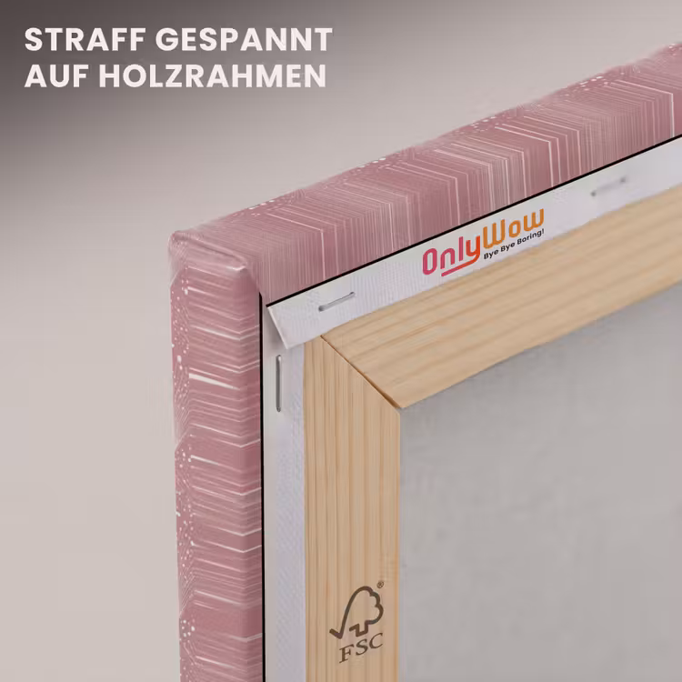 Trendy - Patroon - Roze canvas 2cm klein 34 -uniquesellingpoint_afwerking-onlywow_DE