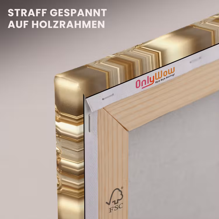 Druppels - Organisch - Goud canvas 2cm klein 34 -uniquesellingpoint_afwerking-onlywow_DE