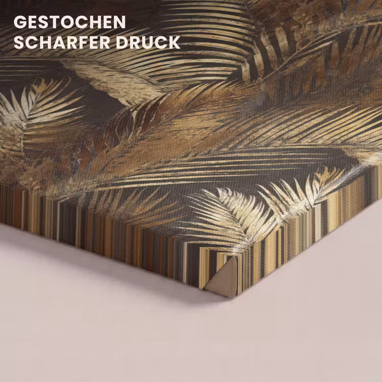 Tropisch - Bladeren - Goud canvas 2cm klein 34 -closeup_print_DE