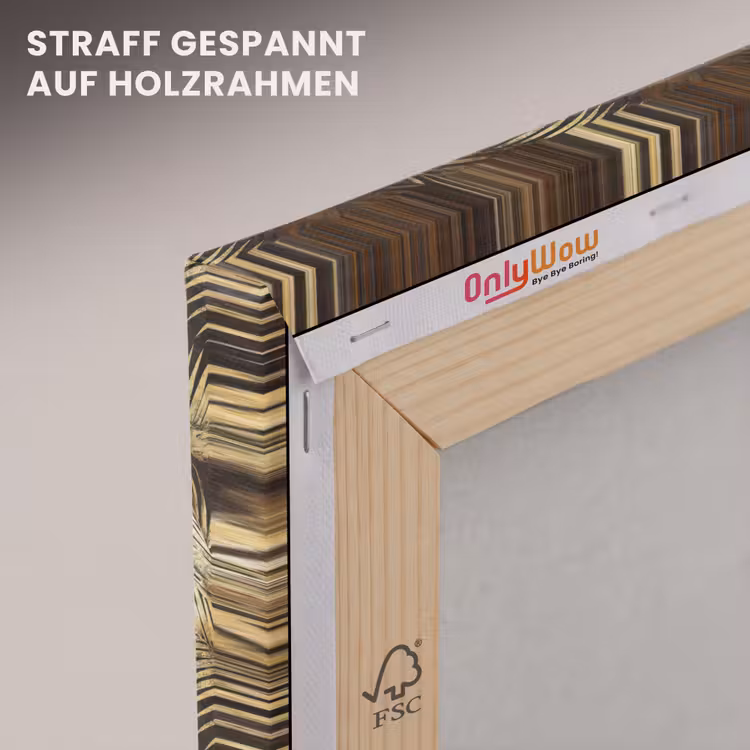 Tropisch - Bladeren - Goud canvas 2cm klein 34 -uniquesellingpoint_afwerking-onlywow_DE
