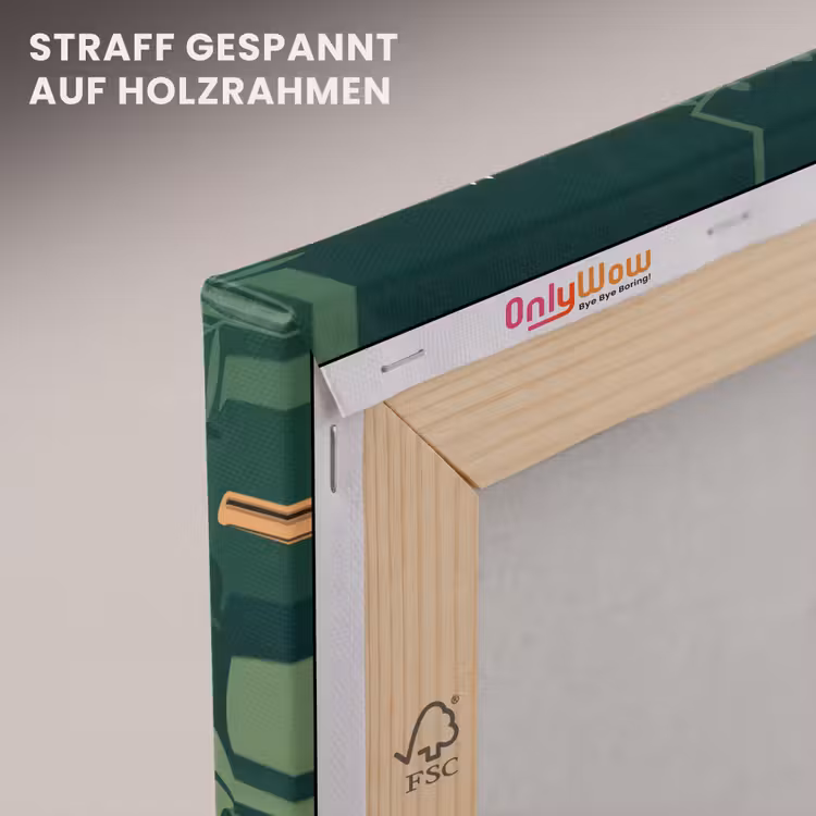 Tropisch - Jungle - Groen canvas 2cm klein -uniquesellingpoint_afwerking-onlywow_DE