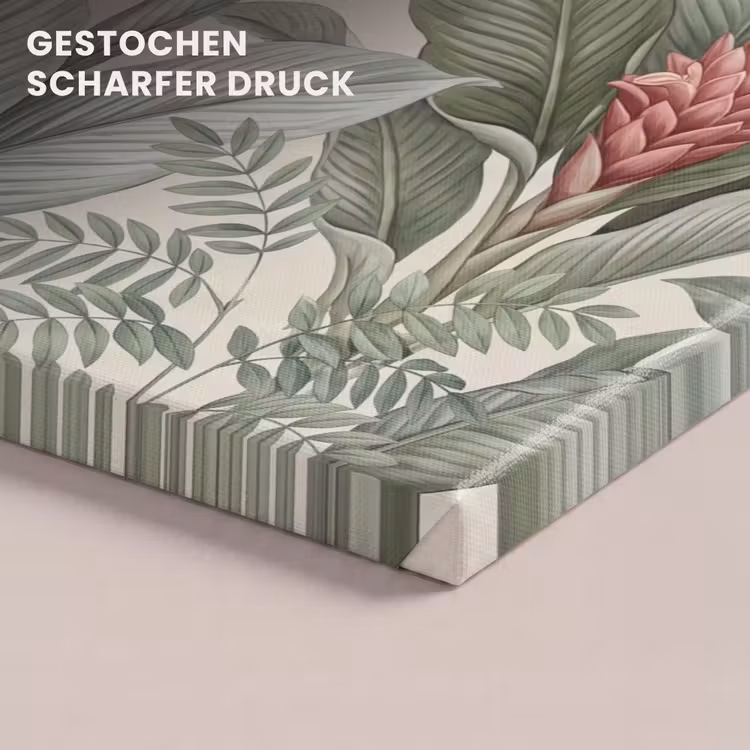 Tropisch - Planten - Modern - Groen canvas 2cm klein -uniquesellingpoint_afwerking-onlywow_DE