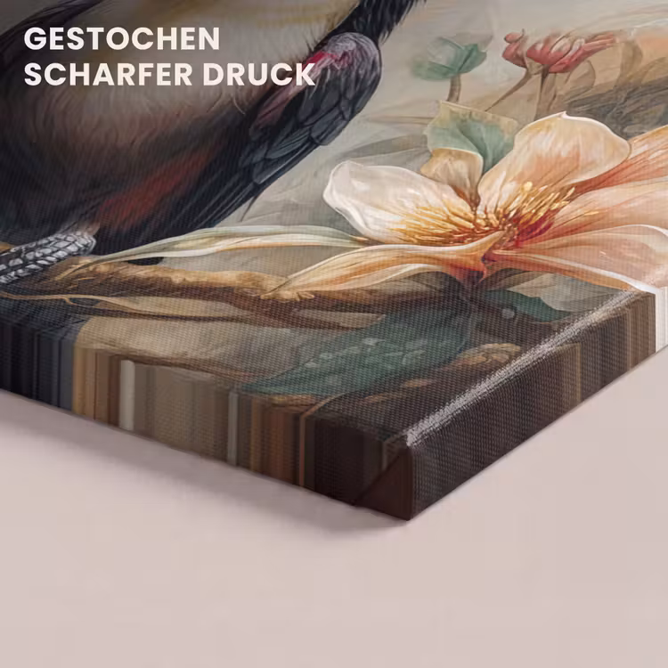 Toekan - Vogels - Bloemen - Jungle canvas 2cm klein -closeup_print_DE