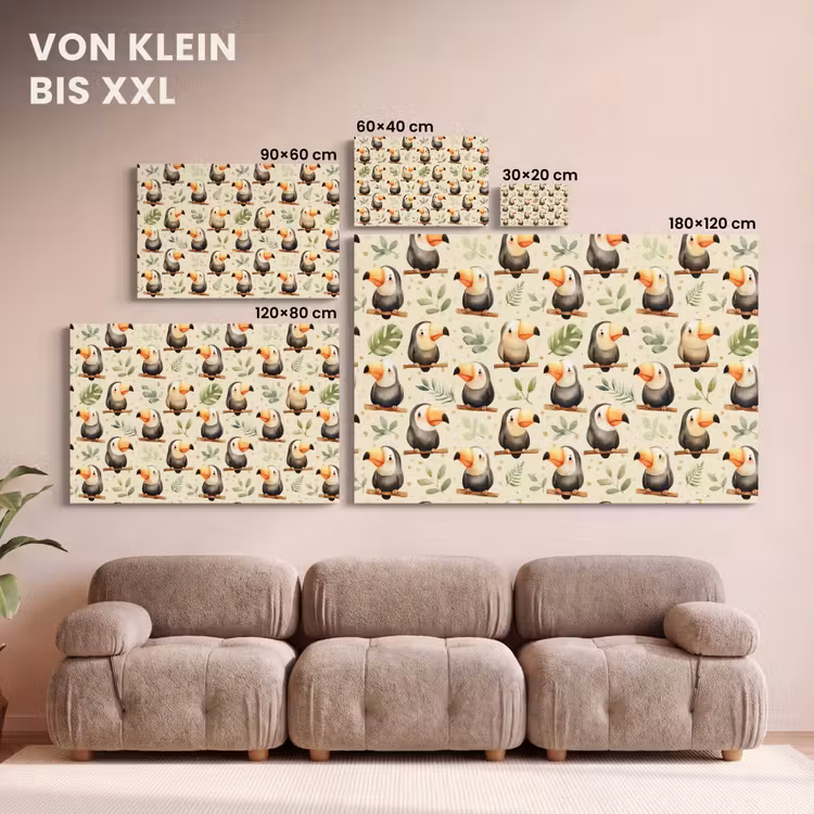Toekans - Exotisch - Kleurrijk canvas 2cm klein 34 -Xsfeer8_DE