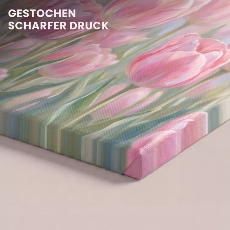 Tulpen - Veld - Lente - Roze canvas 2cm klein -closeup_print_DE