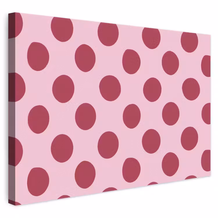 Stippen - Patroon - Bordeaux canvas 2cm klein 34 -3d