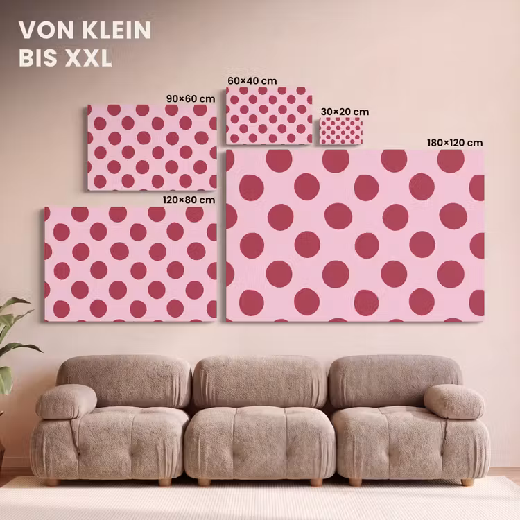 Stippen - Patroon - Bordeaux canvas 2cm klein 34 -Xsfeer8_DE