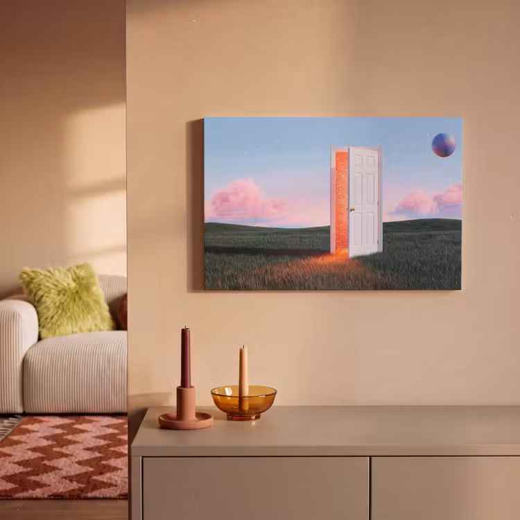 Leinwandbild - Tür – Fantasie – Raum - Deur - Fantasie - Ruimte canvas 2cm klein