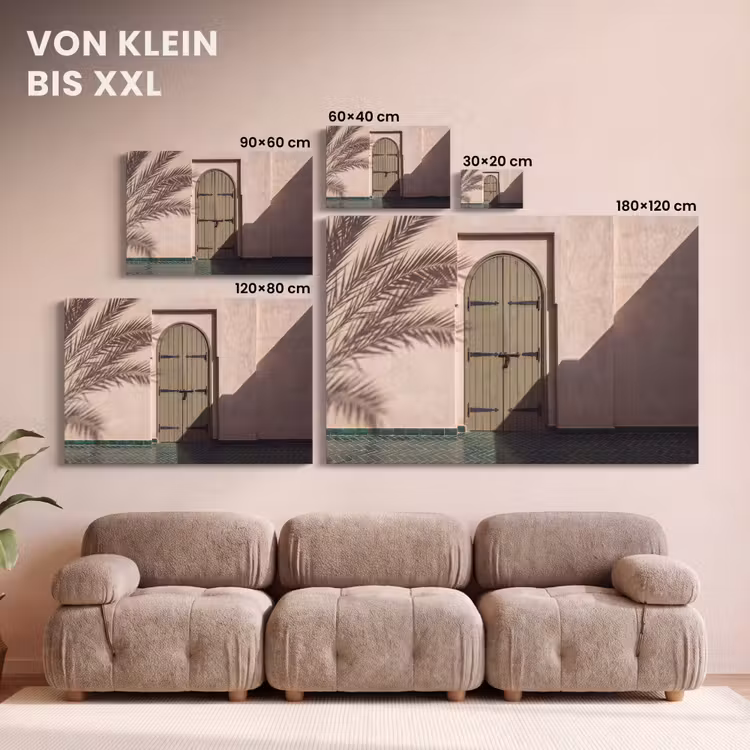 Deur - Hout - Architectuur - Groen - Rustiek canvas 2cm klein -Xsfeer8_DE