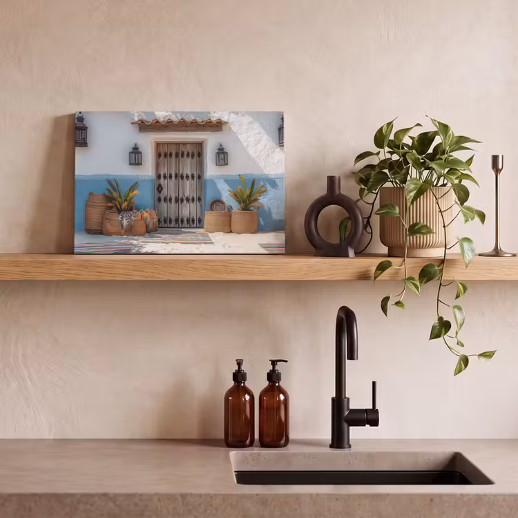 Deur - Manden - Planten canvas 2cm klein -sfeer6
