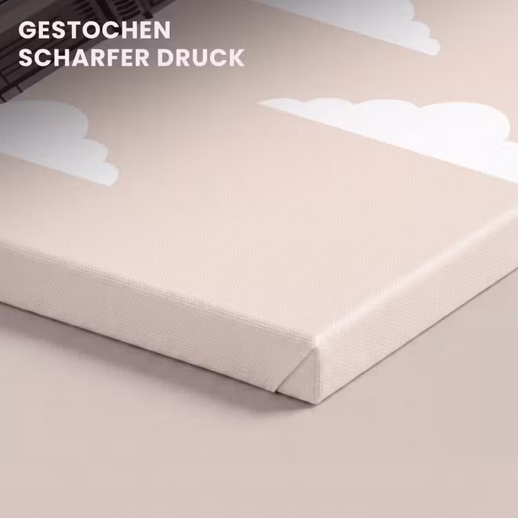 Toren - Klok - Londen - Architectuur - Retro canvas 2cm klein -closeup_print_DE