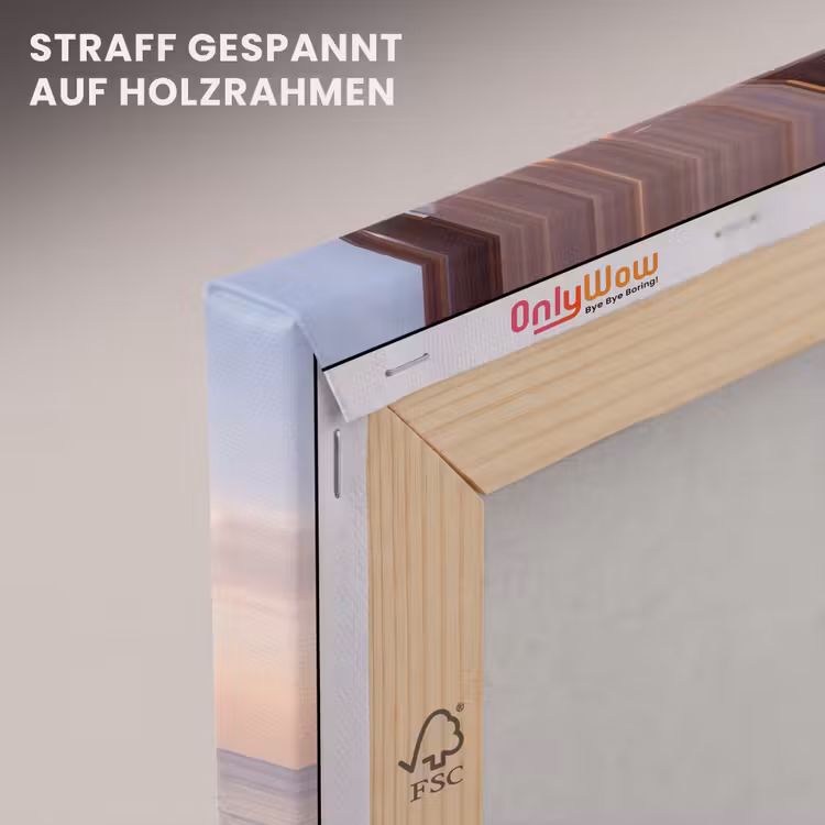 Overkapping - Zee - Zonsondergang - Vakantie - Rust canvas 2cm klein -uniquesellingpoint_afwerking-onlywow_DE