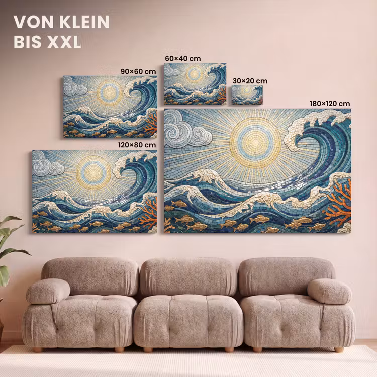Onderwater - Koraal - Vis - Natuur - Kunst canvas 2cm klein -Xsfeer8_DE