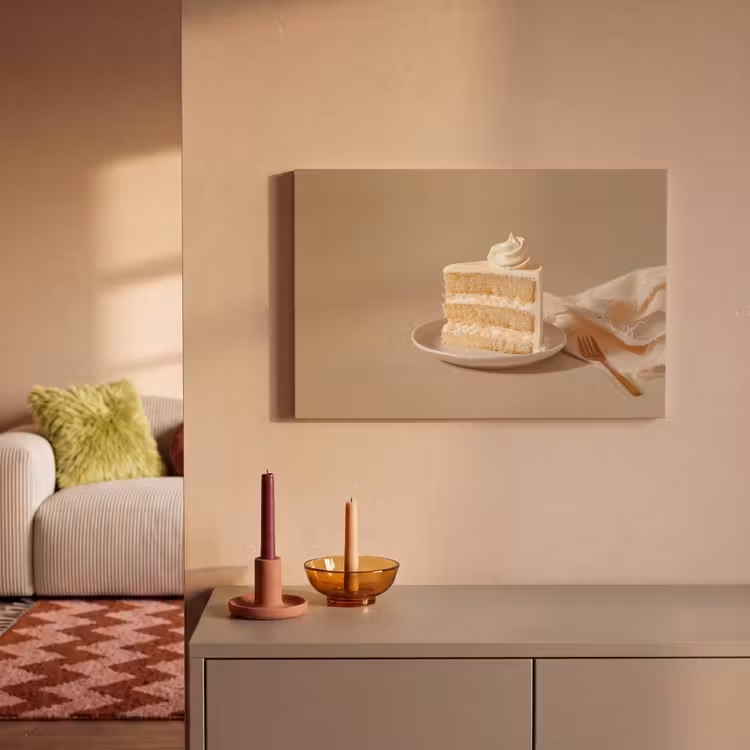 Vanilletaart - Cake - Romig canvas 2cm klein -sfeer1