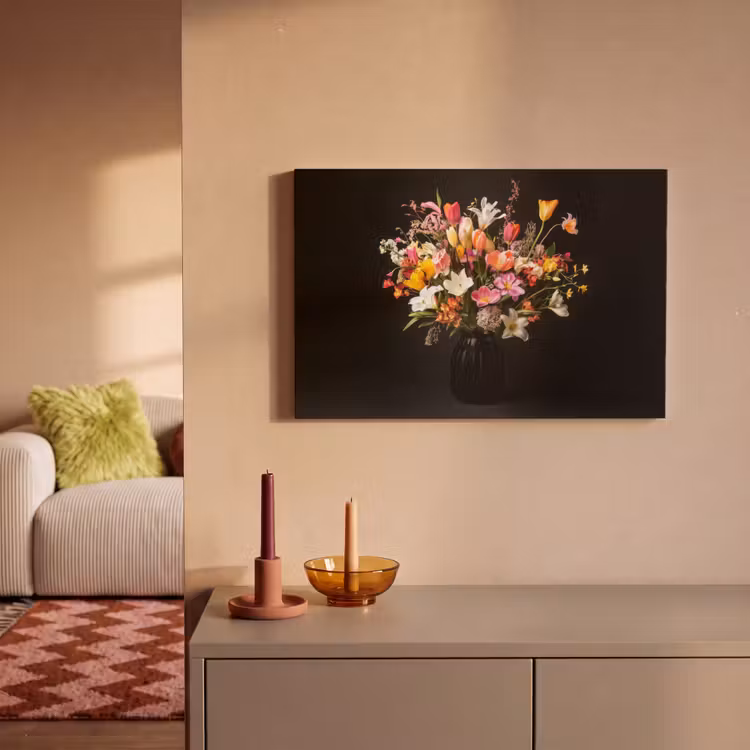 Vaas - Bloemen - Tulpen canvas 2cm klein -sfeer1