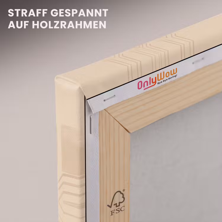 Vaas - Geruit - Planten - Modern - Paars canvas 2cm klein -uniquesellingpoint_afwerking-onlywow_DE