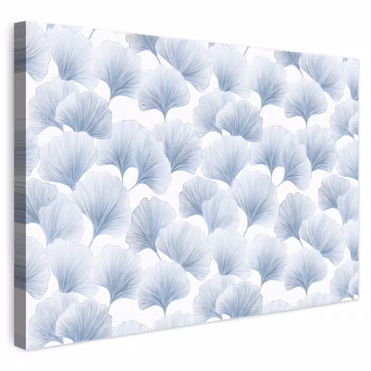 Waaier - Modern - Blauw canvas 2cm klein 34 -3d