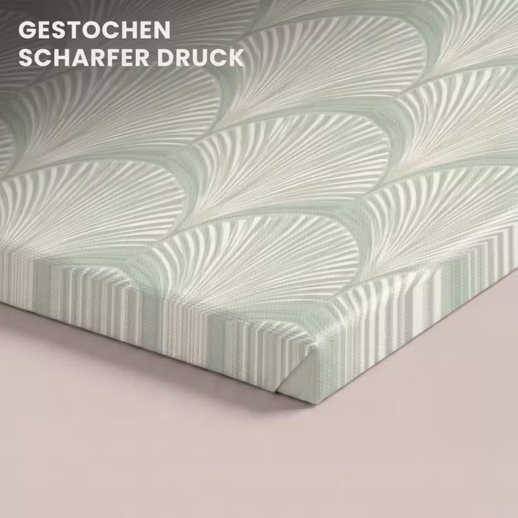 Waaiers - Patroon - Groen canvas 2cm klein 34 -closeup_print_DE