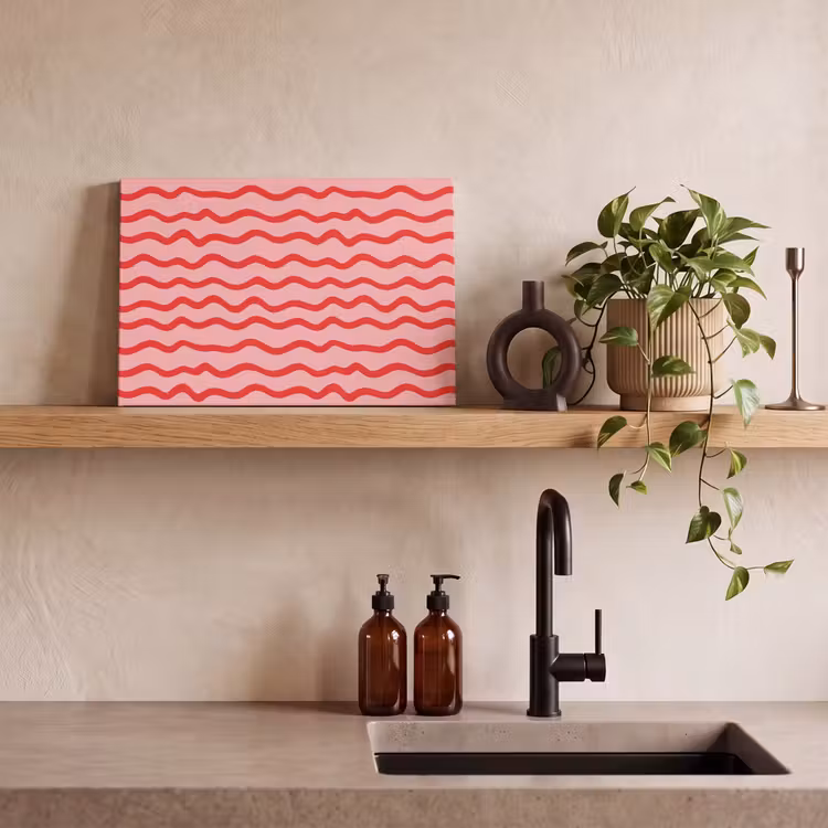 Speels - Patroon - Rood canvas 2cm klein 34 -sfeer3