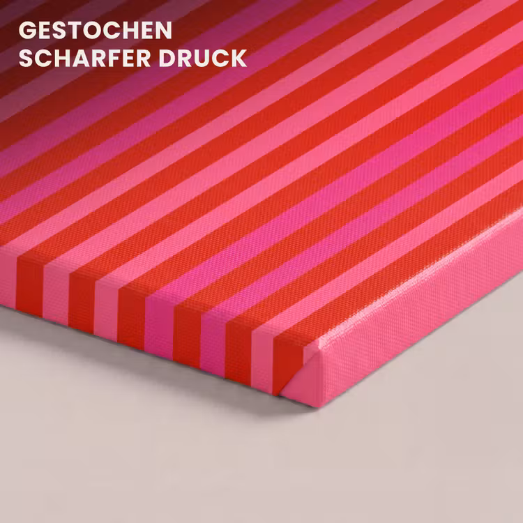 Verticaal - Strepen - Roze canvas 2cm klein 34 -closeup_print_DE