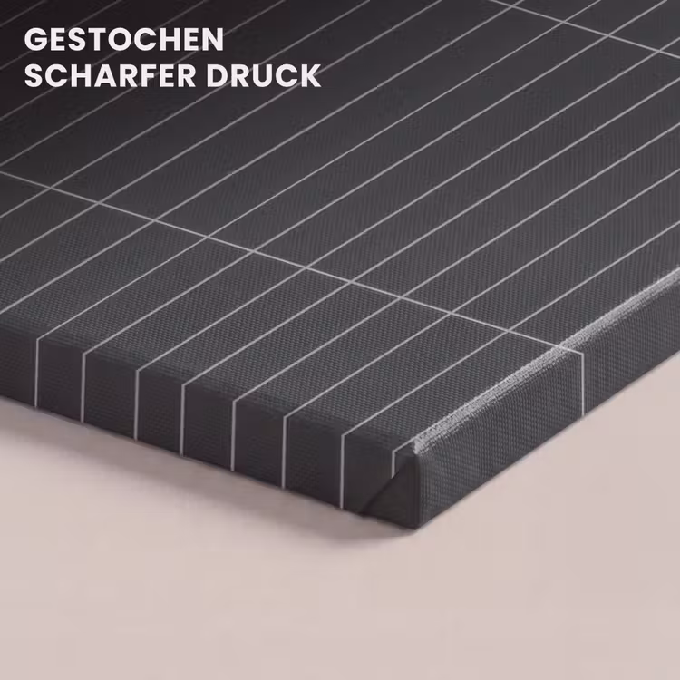 Verticaal - Wandtegel - Donkergrijs canvas 2cm klein 34 -closeup_print_DE