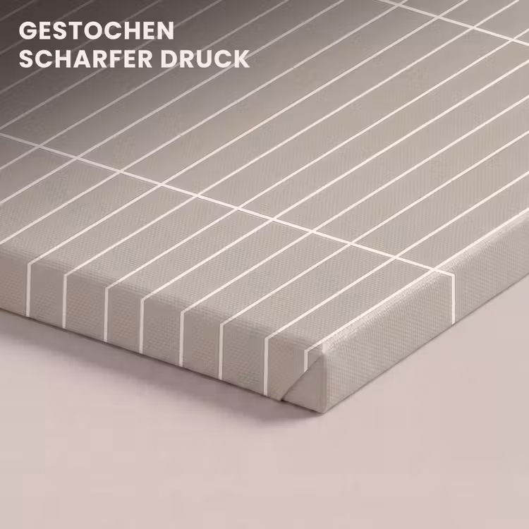 Verticaal - Wandtegel - Licht Beige canvas 2cm klein 34 -closeup_print_DE