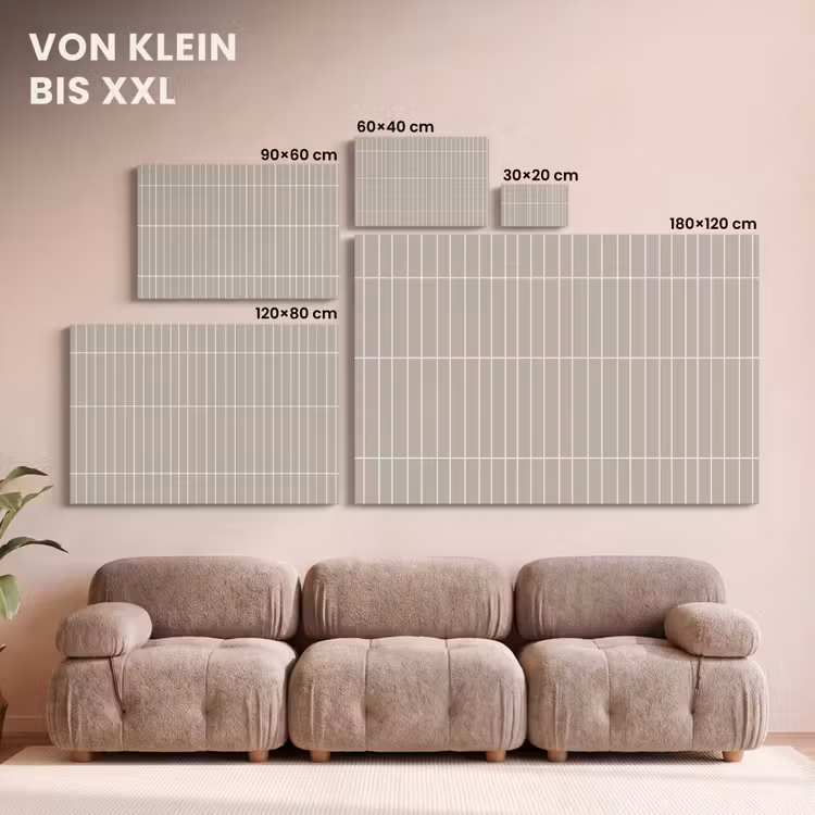 Verticaal - Wandtegel - Licht Beige canvas 2cm klein 34 -Xsfeer8_DE