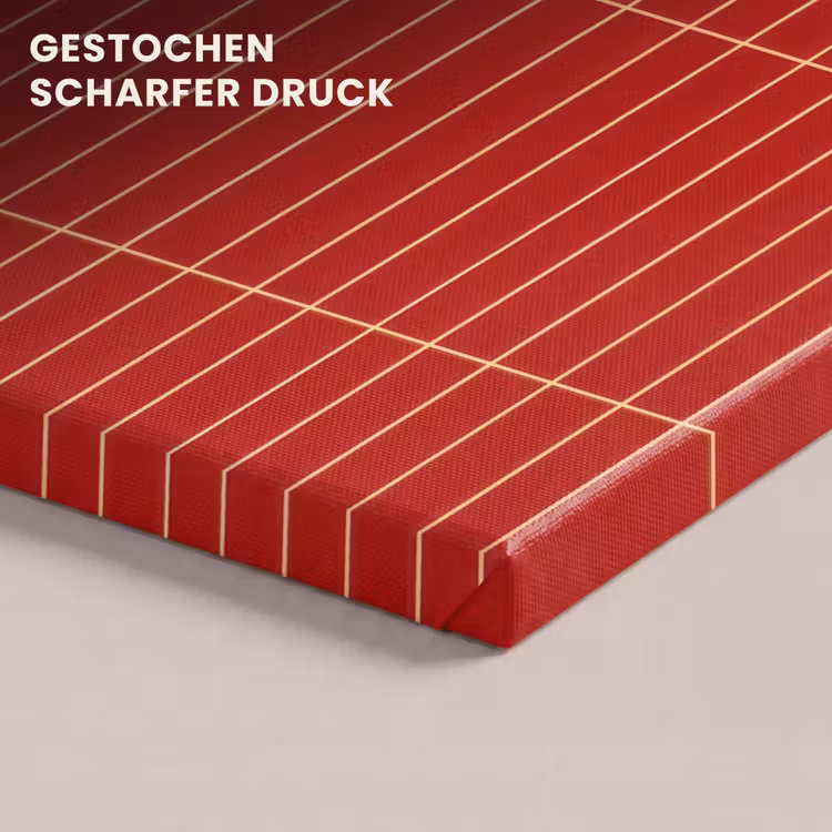 Verticaal - Wandtegel - Helderrood canvas 2cm klein 34 -closeup_print_DE