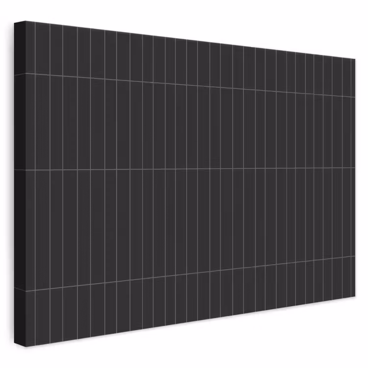 Verticaal - Wandtegel - Mat - Zwart canvas 2cm klein 34 -3d