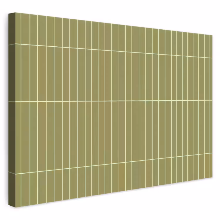 Verticaal - Wandtegel - Olijfgroen canvas 2cm klein 34 -3d