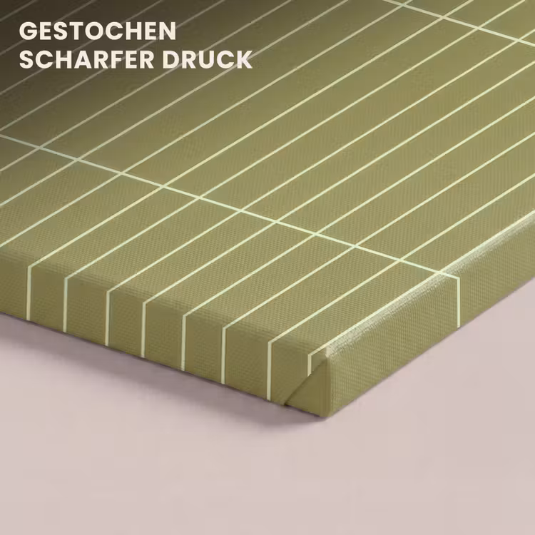 Verticaal - Wandtegel - Olijfgroen canvas 2cm klein 34 -closeup_print_DE