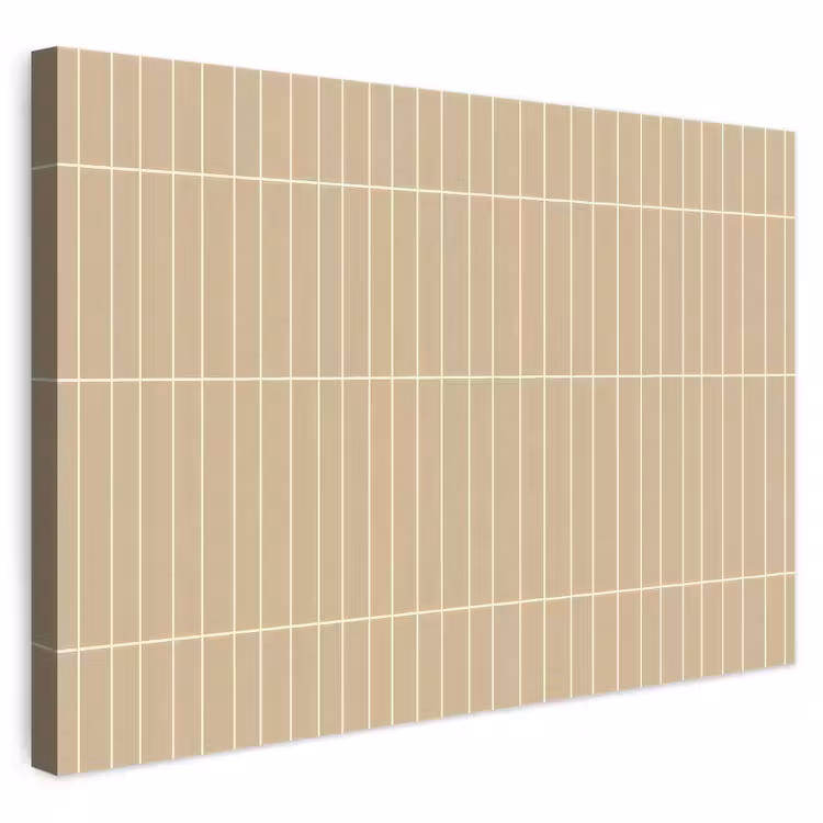 Verticaal - Wandtegel - Zand - Beige canvas 2cm klein 34 -3d