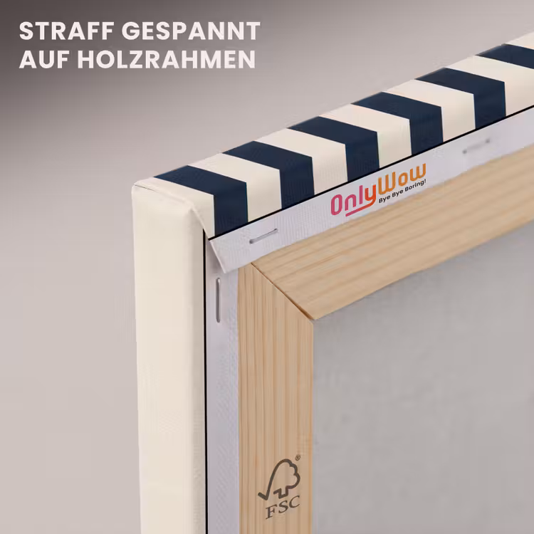 Verticale strepen - Blauw - Crème canvas 2cm klein 34 -uniquesellingpoint_afwerking-onlywow_DE