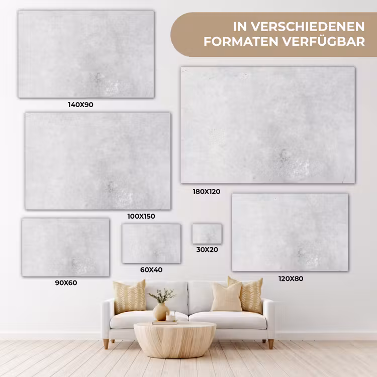 Verwering - Beton - Structuren - Vintage - Industrieel - Grijs canvas 2cm klein -Xsfeer8_DE