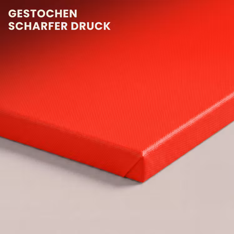 Vibrant - Vermilion - Rood canvas 2cm klein 34 -closeup_print_DE