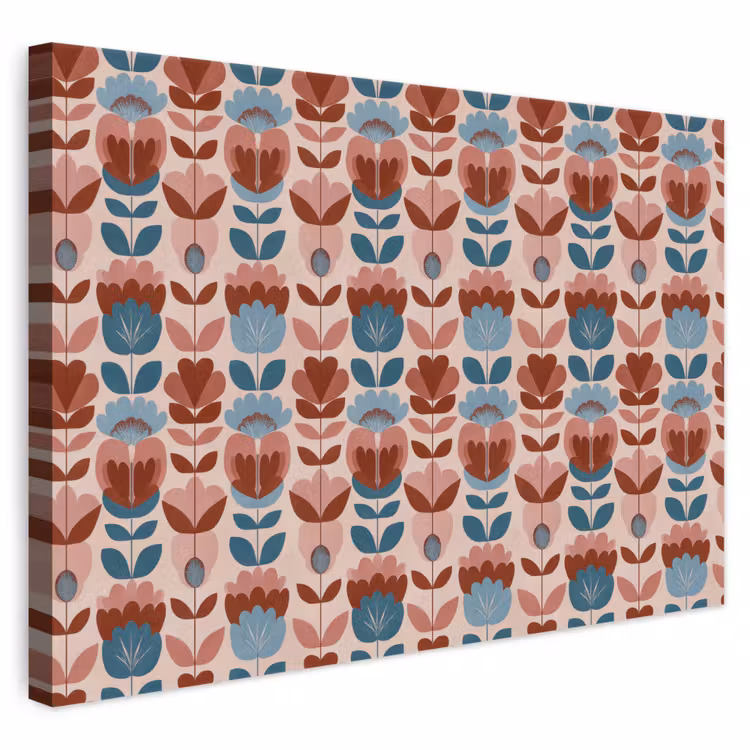 Vintage - Motief - Kleurrijk canvas 2cm klein 34 -3d