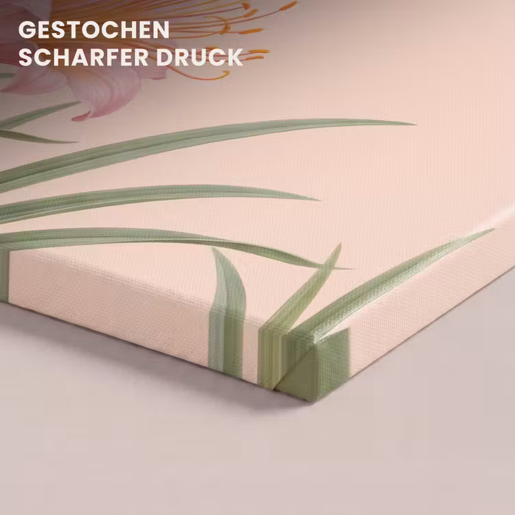 Vogel - Bloem - Natuur - Roze canvas 2cm klein -closeup_print_DE