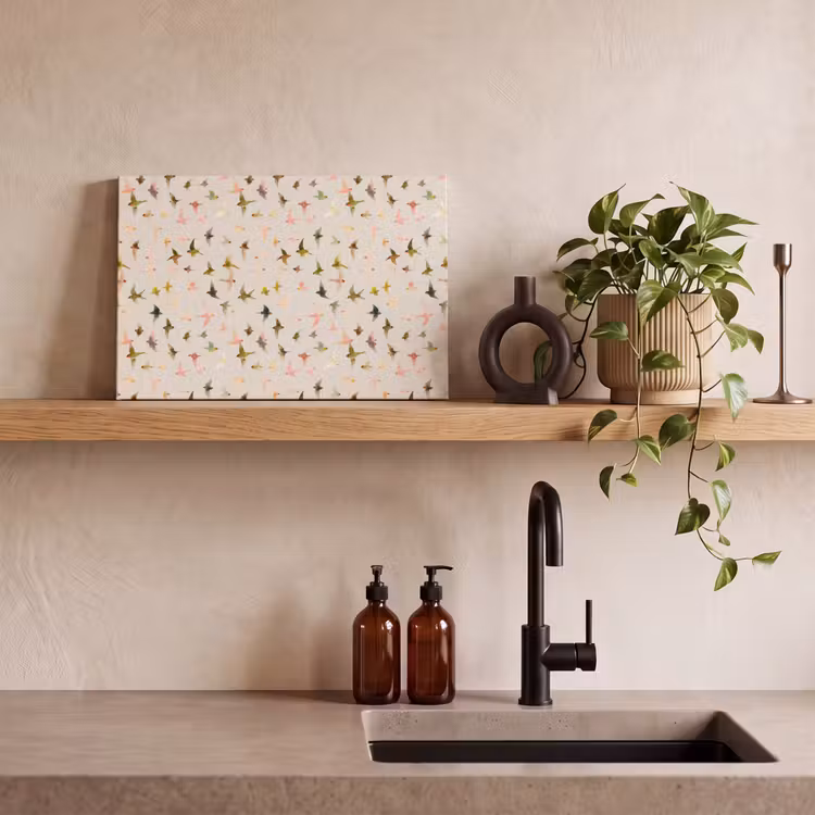 Vogels - Vliegen - Kleurrijk canvas 2cm klein 34 -sfeer6