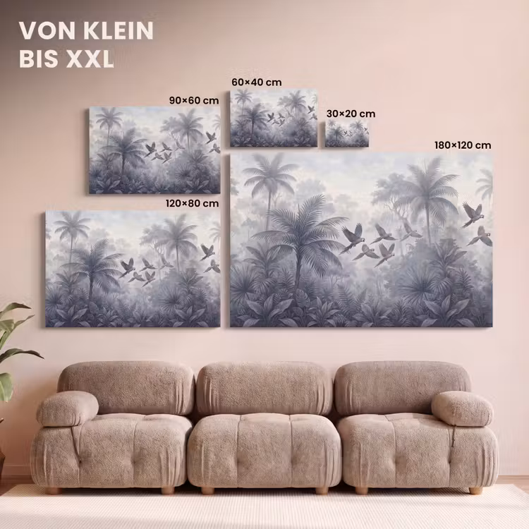 Vogel - Vliegend - Jungle - Vintage - Dieren canvas 2cm klein -Xsfeer8_DE