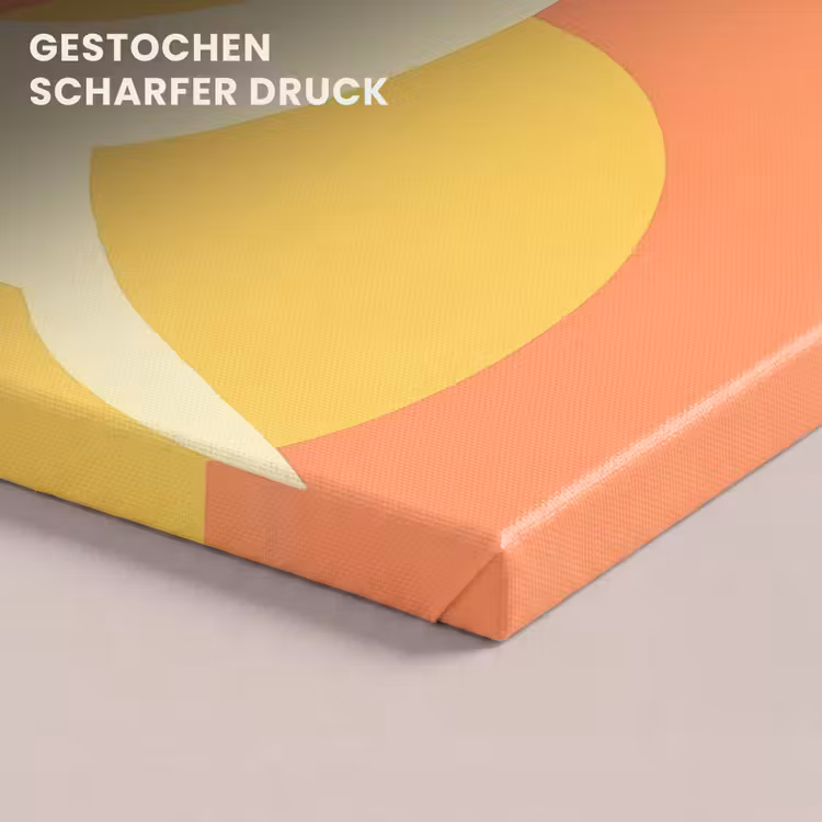Vogels - Cirkels - Geel canvas 2cm klein -uniquesellingpoint_afwerking-onlywow_DE