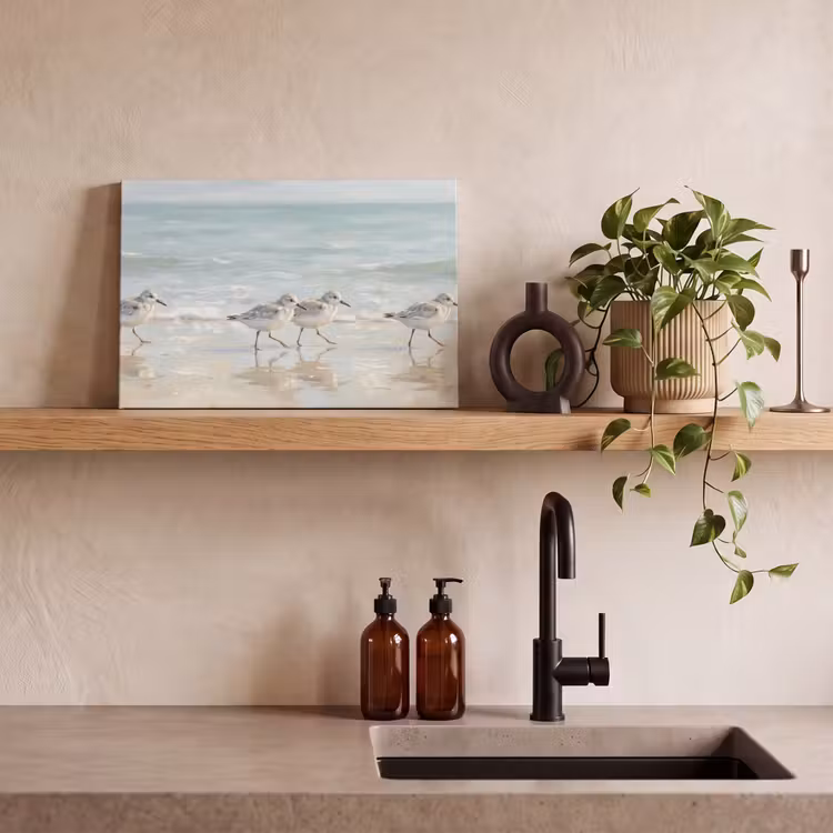 Vogels - Strand - Zee canvas 2cm klein -sfeer3