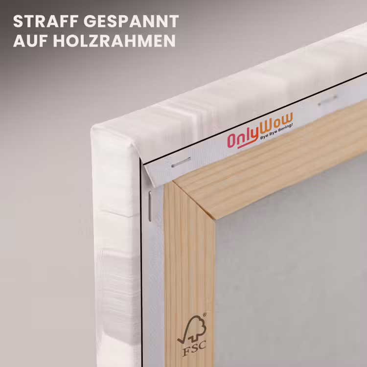 Vogel - Tropisch - Jungle - Natuur - Beige canvas 2cm klein -uniquesellingpoint_afwerking-onlywow_DE